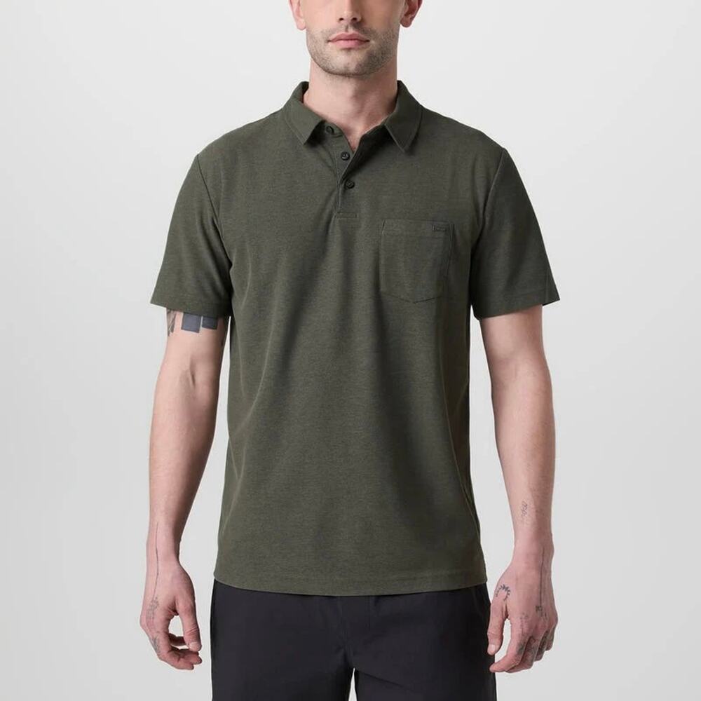 Vuori Ace Performance Oregano Green Polo Shirt XL NEW Short Sleeve Pocket Tee